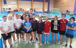 Championnats d'académie de tennis de table à Beuvry.